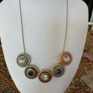 Chic Multicolor Disc Necklace